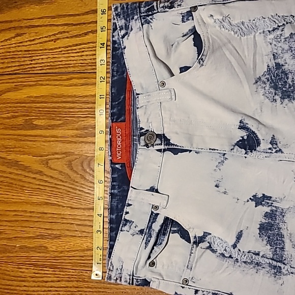 Victorious Men's Distressed Moto Jeans 32 X 30 - Picture 7 of 10